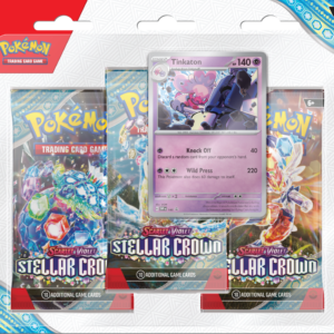 POKEMON TCG SCARLET & VIOLET - STELLAR CROWN - 3-PACK BLISTER - INGLÉS